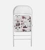 Catania Metal Folding Chair in White Colour