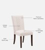 Catherine Dining Chair In Beige Finish