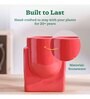 Cats are Gods Medium Red Ceramic Planter