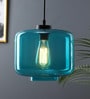 Kilda Cauca Blue Glass Hanging Light
