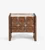 Cavallo Bedside Table In Acacia Wood Finish