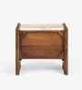 Cavallo Bedside Table In Acacia Wood Finish