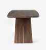 Cavallo 6 Seater Dining Table In American Walnut Wood Finish
