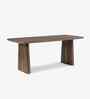 Cavallo 6 Seater Dining Table In American Walnut Wood Finish