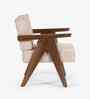 Cavallo Lounge Chair In American Walnut Finish