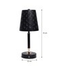 Cavelle Geometric Cut-Out Metal Table Lamp Black & Gold