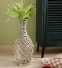 Cavendish Ornate Metal Floor Vase In Silver