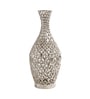 Cavendish Ornate Metal Floor Vase In Silver