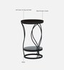 Cavos Metal End Table In Black Colour