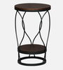 Cavos Metal End Table In Black Colour