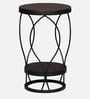 Cavos Metal End Table In Black Colour
