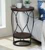 Cavos Metal End Table In Black Colour