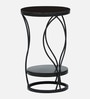 Cavos Metal End Table In Black Colour
