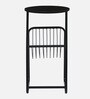 Cavos Metal End Table In Black Finish With Magazine Stand