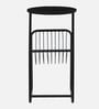 Cavos Metal End Table In Black Finish With Magazine Stand