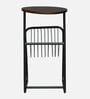 Cavos Metal End Table In Black Finish With Magazine Stand