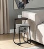 Cavos Metal End Table In Black Finish With Magazine Stand Cavos Metal End Table In Black Finish With Magazine Stand
