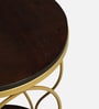 Cavos Metal End Table In Gold Colour