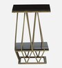 Cavos Metal End Table In Gold Colour