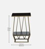Cavos Metal End Table In Gold Colour