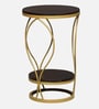 Cavos Metal End Table In Gold Colour