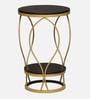 Cavos Metal End Table In Gold Colour