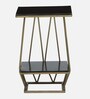 Cavos Metal End Table In Gold Colour