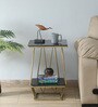Cavos Metal End Table In Gold Colour