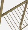 Cavos Metal End Table In Gold Finish With Magazine Stand