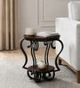Cavos Metal Round End Table In Black Finish Cavos Metal Round End Table In Black Finish