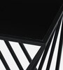 Cavos Metal Side Table In Black Finish