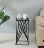 Cavos Metal Side Table In Black Finish