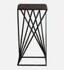 Cavos Metal Side Table In Black Finish