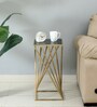 Cavos Metal Side Table In Gold Finish
