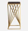 Cavos Metal Side Table In Gold Finish