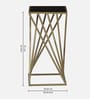 Cavos Metal Side Table In Gold Finish