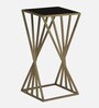 Cavos Metal Side Table In Gold Finish