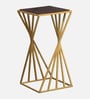 Cavos Metal Side Table In Gold Finish