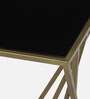 Cavos Metal Side Table In Gold Finish