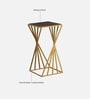 Cavos Metal Side Table In Gold Finish