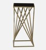 Cavos Metal Side Table In Gold Finish