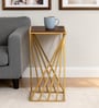 Cavos Metal Side Table In Gold Finish