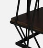 Cavos Metal Square End Table In Black Colour