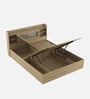 Cavour King Size Bed in Santana Oak Finish with Hydraulic Storage