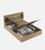 Cavour King Size Bed in Santana Oak Finish with Hydraulic Storage Cavour King Size Bed in Santana Oak Finish with Hydraulic Storage