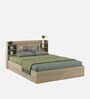Cavour King Size Bed in Santana Oak Finish with Hydraulic Storage