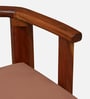 Cayenne Acacia Wood Slipper Chairs with Cushion In Natural Finish