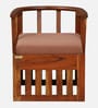 Cayenne Acacia Wood Slipper Chairs with Cushion In Natural Finish