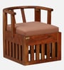 Cayenne Acacia Wood Slipper Chairs with Cushion In Natural Finish