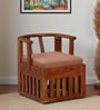 Cayenne Acacia Wood Slipper Chairs with Cushion In Natural Finish